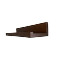 thumbnail image 4 of Juego de 2 repisas flotantes de madera 60x13 cm estantes modernos para habitación cocina baño sala comedor nogal oscuro, 4 of 5