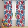 thumbnail image 5 of Blackout Kids Curtains,Pioneer Flower Floral Print Pattern Childrens Insulated Curtains Set Of 2,Bedroom Essentials,Toddler Room Decor 42"x84", 5 of 5