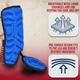 thumbnail image 5 of Exxact Sports Batter's Baseball Leg Guard with Adjustable Straps, Shin Guard Baseball - (Royal Blue, Youth - Left Handed Hitter), 5 of 7