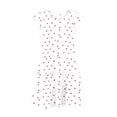 thumbnail image 4 of HBGVBA Girls Short Sleeve Dresses,Print Color Midi Sundress,6-15 Years Crew Neck Waist Cinched Dress with Pockets and Ruffles, 4 of 4