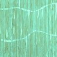 thumbnail image 1 of Ahgly Company Indoor Square Abstract Turquoise Blue Contemporary Area Rugs, 7' Square, 1 of 4