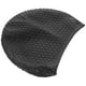 thumbnail image 4 of Útil gorro de natación de silicona Práctico impermeable natación sombrero de piscina pelo largo protección para los oídos natación gorras para mujeres mujer (negro), 4 of 4