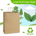 thumbnail image 5 of BagDream 50 Pack Paper Gift Bags 13x7x17 Recyclable Brown Kraft Paper Bags with Handles Bulk Party Bags, Shopping Bags, Retail Bags, Merchandise Bags, 5 of 9