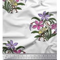 thumbnail image 1 of Soimoi Poly Georgette Fabric Flamingo,Leaves & Floral Block Decor Fabric Printed Yard 42 Inch Wide, 1 of 3