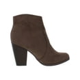 thumbnail image 2 of Journee Collection Womens Link Faux Suede Almond Toe Booties, 2 of 3