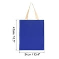 thumbnail image 2 of Lona Mano Bolsas, 1 Paquete Reutilizable Grande Creativo Algodón Compras Bolsa para Bricolaje Proyecto Arte Artesanía Decoración Comestibles, Azul Unique Bargains bolsas de supermercado reutilizables, 2 of 5