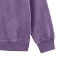 thumbnail image 6 of Puntoco Men’s Vintage Mineral Washed Long Sleeve Polo Shirt, Loose Fit Retro Collared Casual Pullover Top Purple XL(XL), 6 of 6