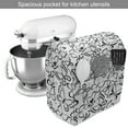 thumbnail image 2 of Animal Stand Mixer Cover, Butterfly Pattern Freedom Sign Feminine Illustration, Kitchen Appliance Organizer Bag Cover with Pockets, 5 Quarts, White and Black, by Ambesonne, 2 of 4