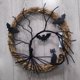 thumbnail image 3 of Corona de feliz Halloween iluminada, colgante de corona de gato y murciélago negro, decoración de Halloween para suministros para fiesta en casa, 3 of 8