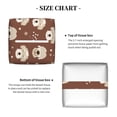 thumbnail image 6 of Leather Tissue Box Cover Square - Cute Dog star Puppy Waterproof Tissue Box Holder Paper Case Organizer Dispenser for Modern Home Office Room Home Bathroom Decor, 6 of 7