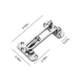 thumbnail image 6 of Aiteng 2Pcs Door Lock, Durable Door Security Latch, Extra Door Lock from Inside Suitable for Home and Hotel, Silver, 6 of 7