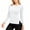 White, variant on fatyb Women's Long Sleeve Thermal Shirts Fleece Lined Base Layer Tops Fall Winter Thick Warm Undershirts