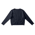 thumbnail image 3 of Lightweight Summer Cardigan For Women Short Sleeve Open Front Knit Everyday Layering, L, Black, 3 of 3