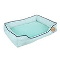 thumbnail image 1 of Now House for Pets by Jonathan Adler Teal Chevron Cuddler Dog Bed, Medium Medium Dog Bed Washable Dog Bed for Medium Sized Dogs by Now House by Jonathan Adler, 1 of 7