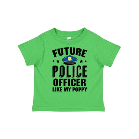 

Inktastic Future Police Officer Like My Poppy Gift Toddler Boy or Toddler Girl T-Shirt