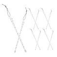thumbnail image 4 of 10 adornos de carámbanos transparentes para Navidad, colgantes para árbol de Navidad, Año Nuevo, boda y fiesta., 4 of 7