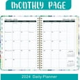 thumbnail image 6 of IKOMMI Daily Calendar Planner Notebook 2024 Weekly Monthly Office Agenda Organizer Time Management Personal Appointment Journal, 6 of 9