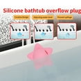 thumbnail image 4 of TIELUTT Bathtub Overflow Drain Cover Tub Silicone Bathroom Overflow Drain Cover Bath Tub Small Bathroom Can Bathroom Rugs Set Bathroom for Vanity Bathroom Can Bathroom Cans with Lids, 4 of 7