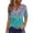 Blue, variant on gbyLJF Fitted Short Sleeve Shirts for Women Trendy Tops Oversized Tops for Women Glitter Tops for Women Blue XL