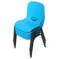 thumbnail image 3 of Lifetime Kids Stacking Chairs Indoor/Outdoor Glacier Blue, 4 Pack (80472), 3 of 9