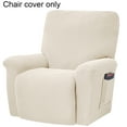 thumbnail image 2 of Separate Piece Stretch Recliner Slipcovers, Recliner Chair Cover, Recliner Cover Furniture Protector Elastic Bottom, Recliner Slipcover with Side Pocket, 2 of 3