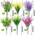 thumbnail image 2 of 8 Bundles Artificial Flowers Lifelike No Fade UV Resistant Fake Plastic Flowers Faux Plants for Hanging Planters Outside Porch Window Box Wedding Home Décor - Indoor/Outdoor Use, 2 of 5