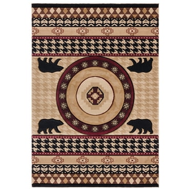 United Weavers Cottage Area Rug 2055 41626 Haven Beige Rings Bears 1' 10" x 2' 8" Rectangle