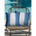thumbnail image 3 of Outdoor Pillows Waterproof, Navy Blue Ombre Throw Pillows with Inserts Included, Modern Farmhouse Gradients Art Indoor Outdoor Decorative Lumbar Pillow for Bed/Couch/Patio 18"x18", 2Pcs, 3 of 8