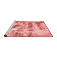 thumbnail image 2 of Ahgly Company Machine Washable Indoor Square Abstract Red Modern Area Rugs, 4' Square, 2 of 4