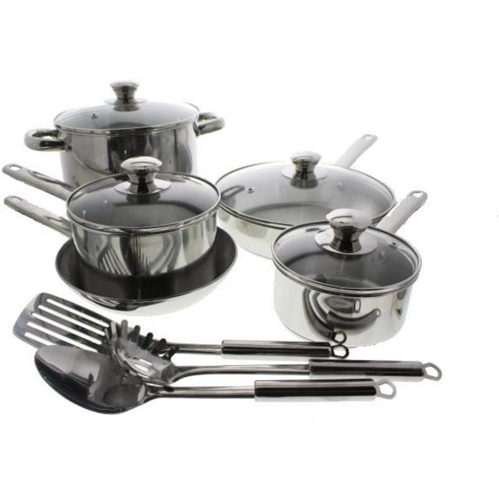 Tools of the Trade Stainless Steel 12 Piece Dishwasher Safe and Non Tools Of The Trade Cookware Stainless Steel