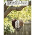 thumbnail image 3 of Handmade Alpaca Fiber Bird Nesting Heart, Birds Nests Material Holder, Winter Tree Shelter for Wild Bird, Hummingbird Houses Nest Boxes Gifts for Outside Garden Art Birdhouse & Birds Lovers (2PCS), 3 of 9
