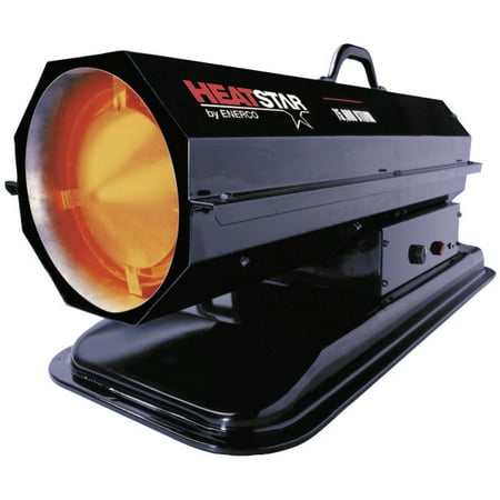 Portable Kerosene Forced Air Heaters, 75,000 Btu/h, 6 gal, 110 V