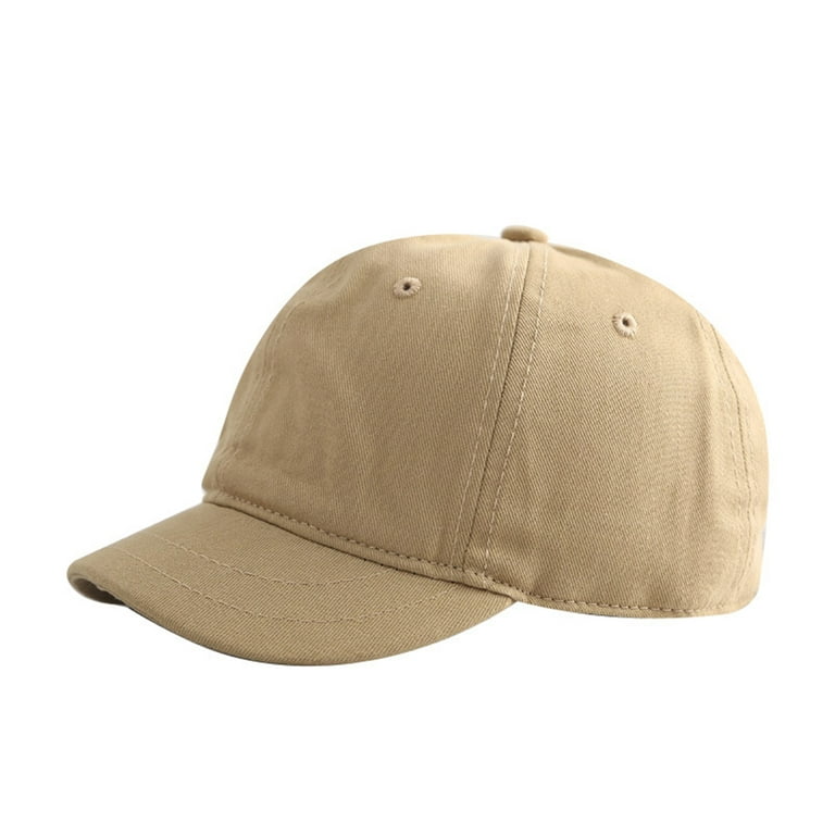 Hesroicy Men Baseball Hat Solid Color with Brim Breathable Anti