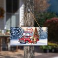 thumbnail image 3 of Santa is Coming Shih Tzu Merry Christmas Xmas Noel Truck Tree Landscape Wood Sign Lion Dog Lover Gifts Hanging Wall Home Decor - 02023, 3 of 5