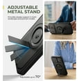 thumbnail image 3 of Dexnor for iPhone 15 Pro Max Case with Slide Camera Cover & Adjustable Kickstand & Built-in Screen Protector,Compatible with MagSafe Shockproof Bumper Heavy-Duty Magnetic Protective Cover,Black, 3 of 9
