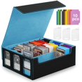 thumbnail image 1 of Caja de Cartas con Ventanas de Exhibición, Caja de Almacenamiento para Tarjetas TCG, PTCG, Deportivas, 1 of 8