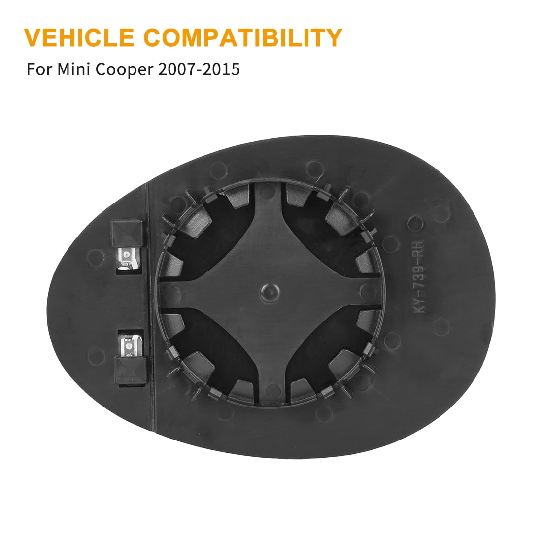 Unique Bargains Mirror Glass Heated Backing Plate Right Side