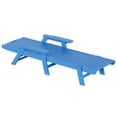 thumbnail image 4 of Afuera Living Outdoor HDPE Plastic Reclining Chaise Lounge in Pacific Blue, 4 of 6