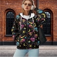 thumbnail image 6 of Yuyamidu Skull Hoodie Sweat Shirts for Womens Hoodies Zip Up Hoodie Women Oversized Sweatshirts Plus Size Zip Up Jacket Womens Zipper Sweatshirt 4XL, 6 of 8