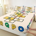 thumbnail image 3 of Manfei Colorful Abc Alphabet Bed Sheets,26 Letters King Sheets,Number Game Sheet Set For Girls Boys,Super Cozy Room Decor,4pcs, 3 of 7