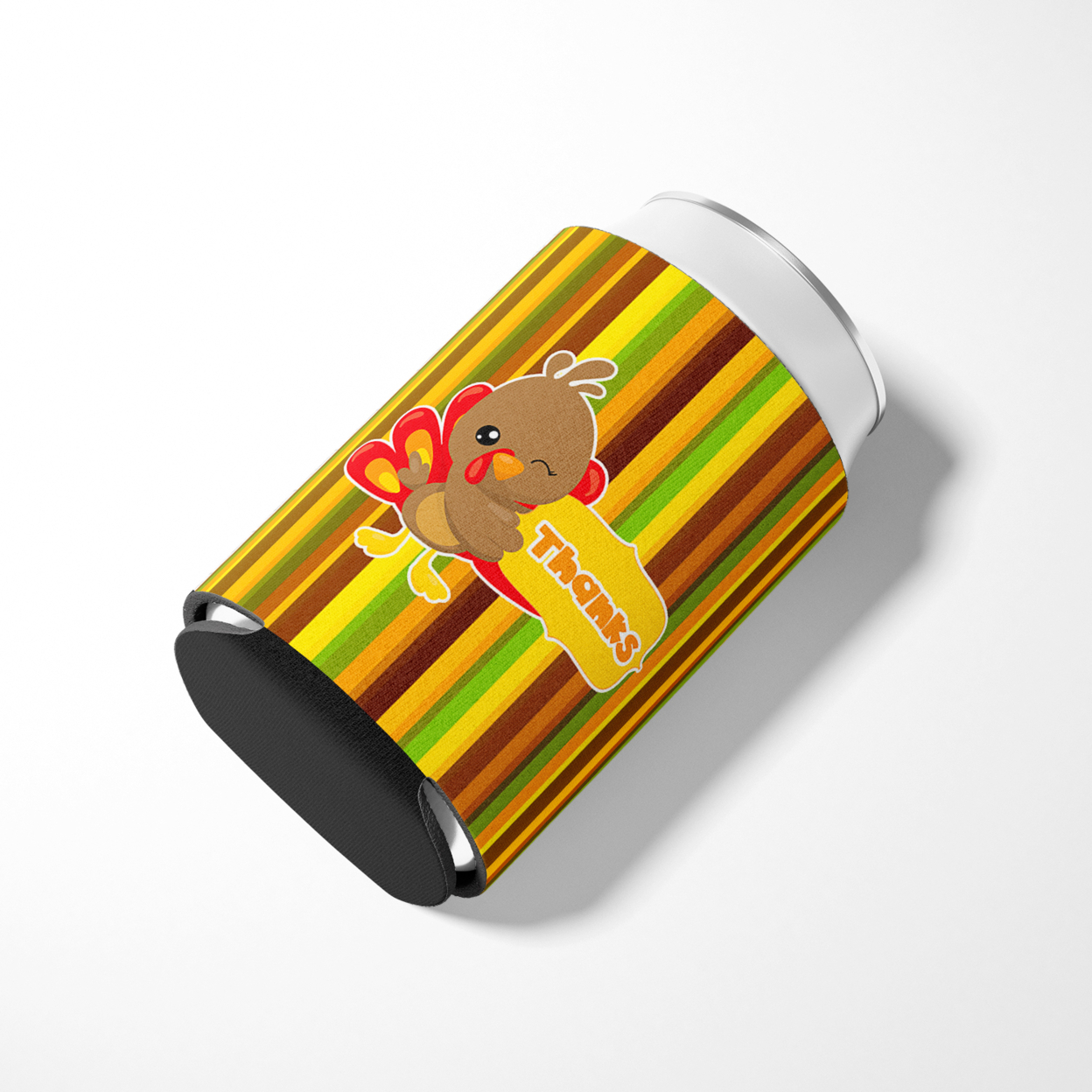 Thanksgiving Turkey Thanks Can or Bottle Hugger