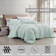 thumbnail image 3 of Casa Platino Bed Comforter 4 Piece Set - Garment Washed Luxurious Brushed Microfiber Comforter Bedding Set, 3 of 8