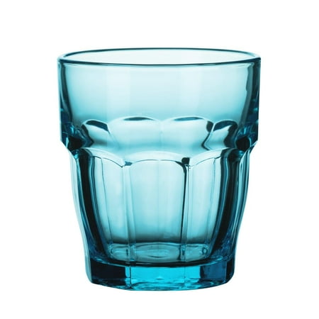 Bormioli Rocco Colored Rocks Glasses - 9.25 oz - Set of 4 - Ice Blue