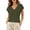 Army Green, variant on Rggeeun Women's Tee Shirts Solid Color V Neck Short Sleeve Loose Fit Soft Breathable for Summer Party Comfort Tees,Yellow,Xl