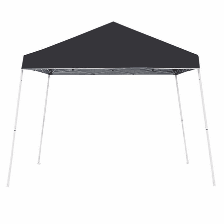 Z-Shade 10' x 10' Angled Leg Instant Shade Canopy Tent Portable Shelter, Black
