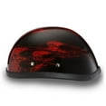 thumbnail image 3 of DAYTONA Novelty Skull Cap 1/2 Half Motorcycle Helmet 35 Styles NON DOT XS-XXL, 3 of 6