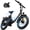Black, variant on Foldable Electric Bike for Adults, 983W Peak Motor 20mph 40-70mile Range, 48V Removable Battery, 20" Step Thru Fat Tire All-Terrain Ebike with 7-Speed