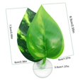thumbnail image 3 of Artificial Leaf Bed Aquarium Underwater Simulation Plants Decor Shop Room Fish Container Office Shop Fish Container Animal Play Game Rest, 3 of 9