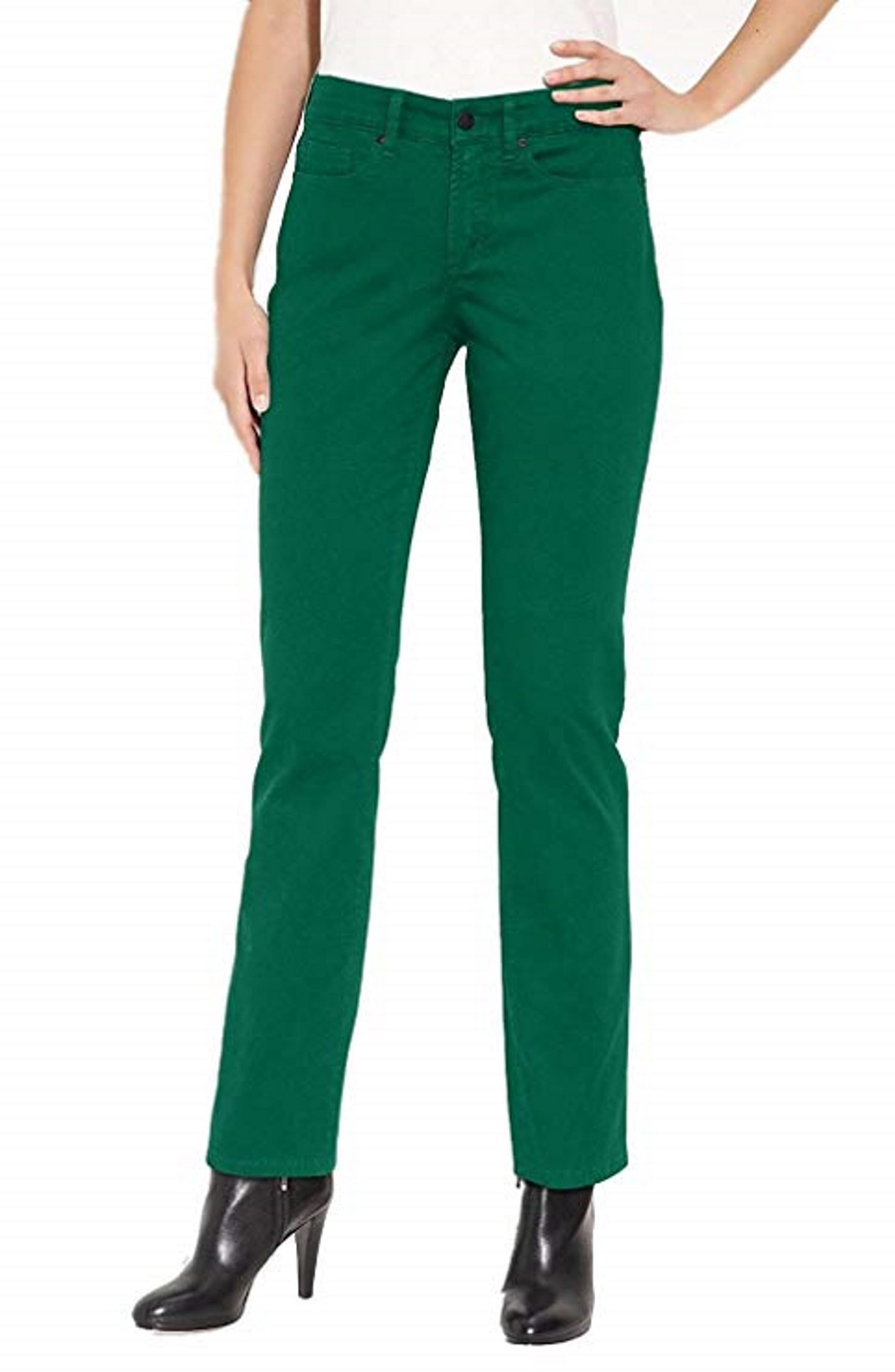Nydj Jeans Sheri Skinny Viridian Green Size 10p - Walmart.com