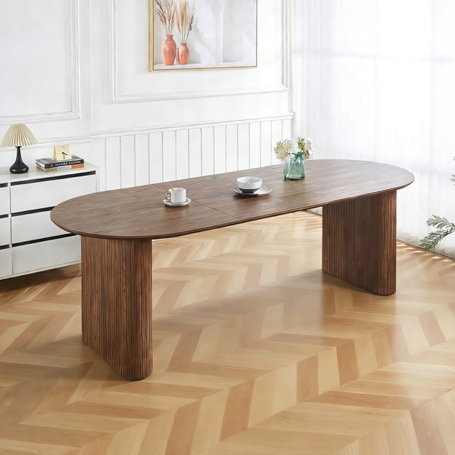 LHYY Extendable Dining Table TOP,150/190/230x90x75cm,walnut MDF